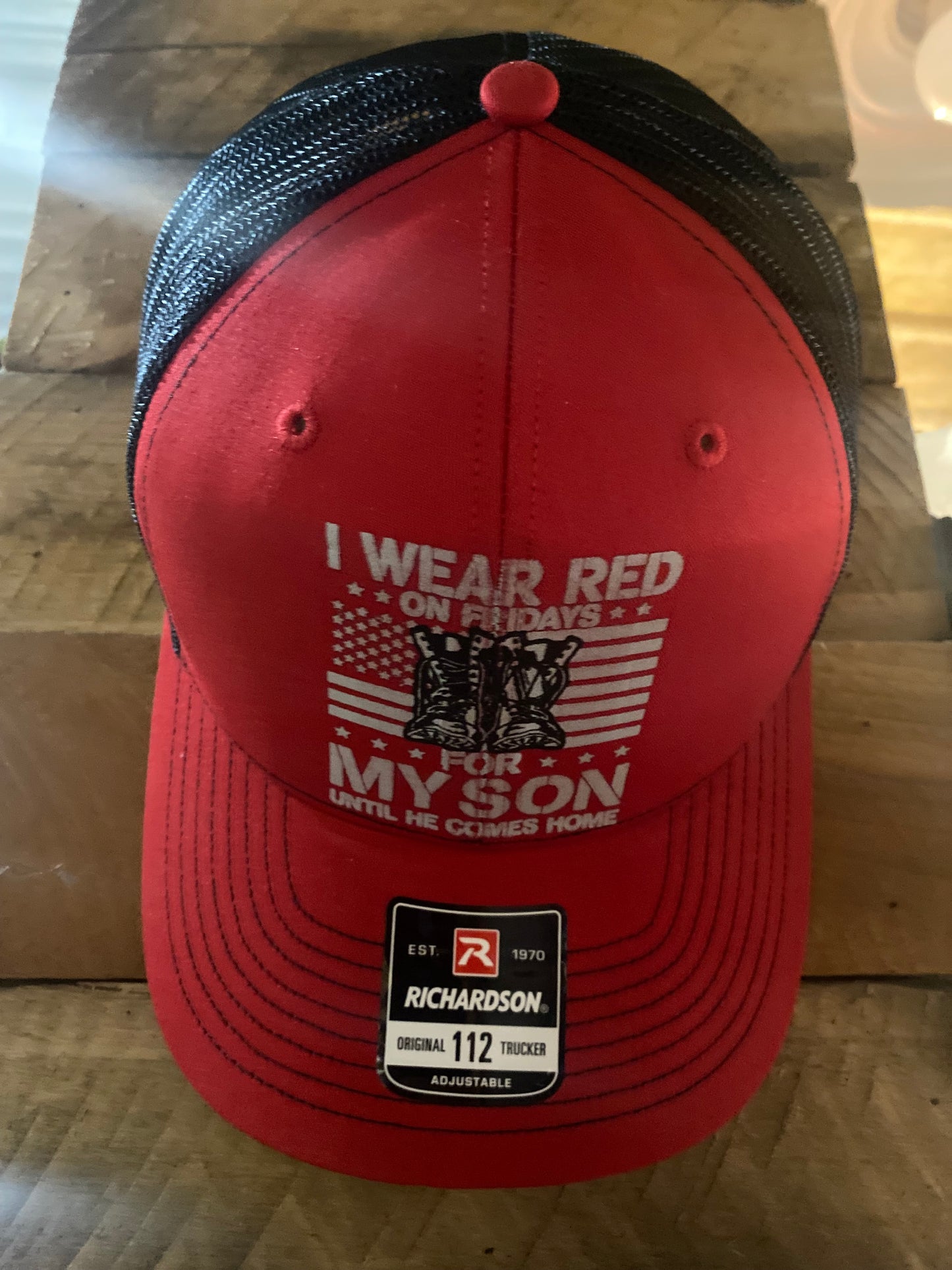 RED For My Son Hat