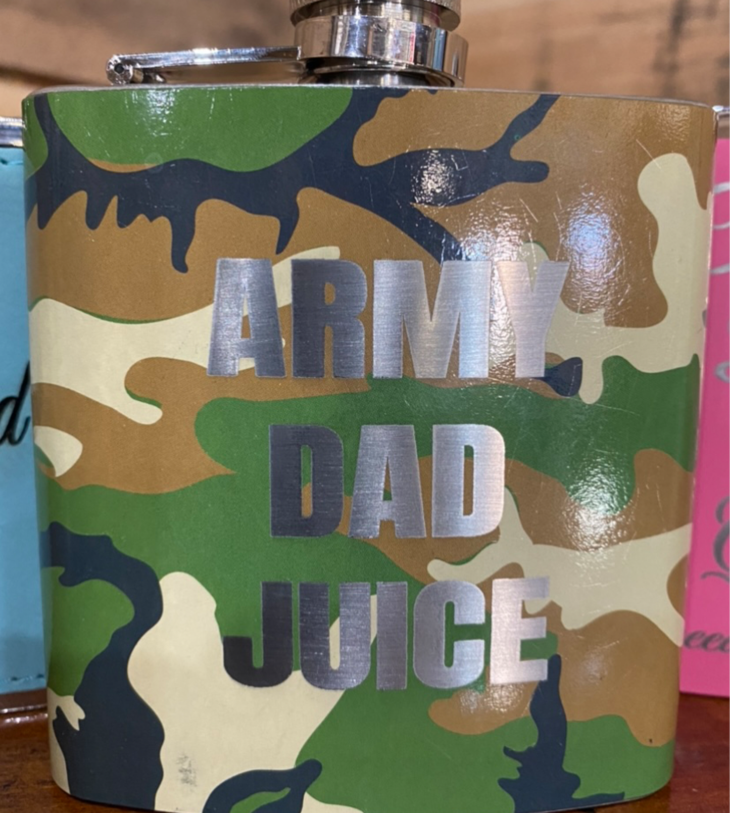 Camo Flask with Custom Message